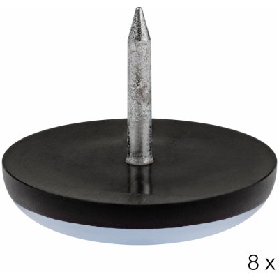 Walteco PTFE kluzák s hřebem, průměr 25mm, světle šedý, 8 ks , 50564 – HobbyKompas.cz