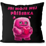 Impar Polštář Moje příšerka růžová 40x40 – Hledejceny.cz
