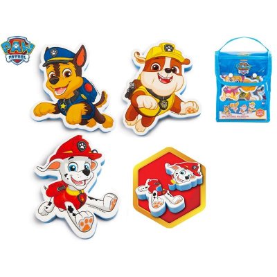 Teddies Paw Patrol pěnové puzzle do vany v taštičce – Zboží Mobilmania