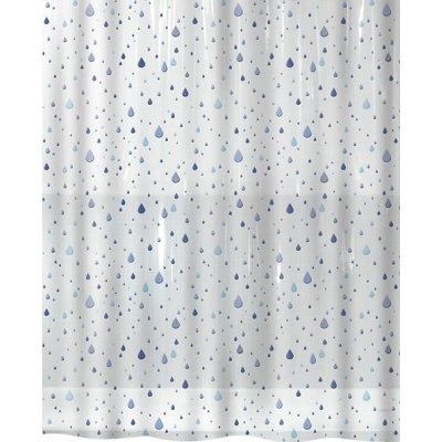 Spirella WATERDROP kapky bílo-modrý 180 x 200 cm – Zboží Dáma