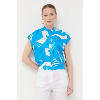 Beatrice Hedvábné tričko 23FE4007MACRO modrá