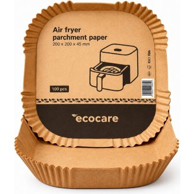 ECOCARE Forma do horkovzdušné fritézy 20 × 20 × 4,5 cm (100 ks) – Zboží Dáma