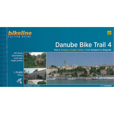 cykloprůvodce Danube Bike Trail 4,Budapest-Beograd 1:75 t. angl