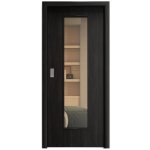Sapeli Elegant Komfort M55 posuvné ořech královský 100 x 210 cm Planibel bronz – Hledejceny.cz