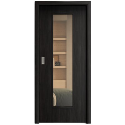 Sapeli Elegant Komfort M55 posuvné ořech královský 100 x 210 cm Planibel bronz – Hledejceny.cz