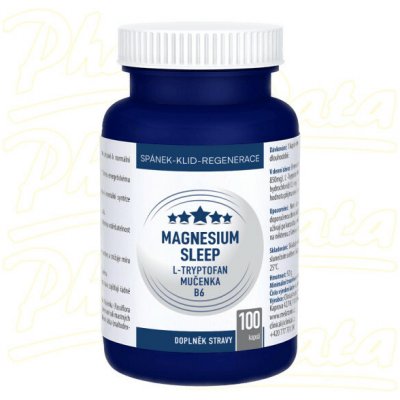 CLINICAL Magnesium sleep l-tryptofan + mučenka + vitamin B6 100 kapslí – Hledejceny.cz