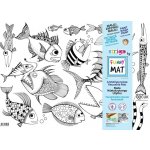FUNNY MAT Funny Mat Podložka na kreslení Piraně + pastelky zdarma 489774 – Hledejceny.cz