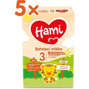 Hami 3 s příchutí vanilky 5 x 600 g