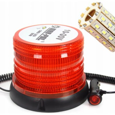 MAR-POL Maják na auto magnetický - oranžový 10-30V 40LED 09857 M82710 | Zboží Auto