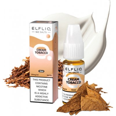 ELF LIQ Cream Tobacco 10 ml 10 mg – Zboží Mobilmania