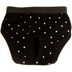 Samohýl Exclusive Hárací kalhotky bavlna Dot černé 45 cm – Zbozi.Blesk.cz