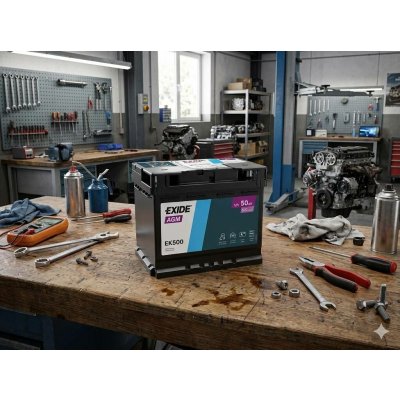 Exide AGM 12V 50Ah 570A EK500 – Sleviste.cz