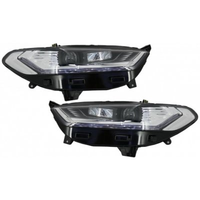 KITT LED DRL Headlights Xenon Look suitable for Ford Mondeo MK5 (2013-2016) Flowing Dynamic Sequential Turning Lights Chrome | Zboží Auto