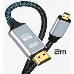 ROLLIN UHD 4K HDMI 2.0 HDMI to MicroHDMI 2m GO_9047 – Hledejceny.cz
