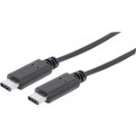 Manhattan 353526 USB 3.1 Gen2, Type-C Male / Type-C Male, 1m, černý