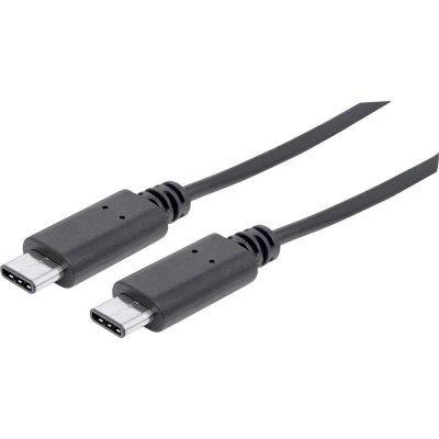 Manhattan 353526 USB 3.1 Gen2, Type-C Male / Type-C Male, 1m, černý – Zbozi.Blesk.cz