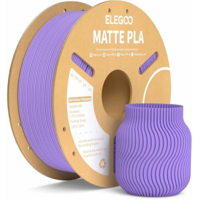 Elegoo PLA MATTE 1,75 mm 1 kg Levandulově fialová – Sleviste.cz