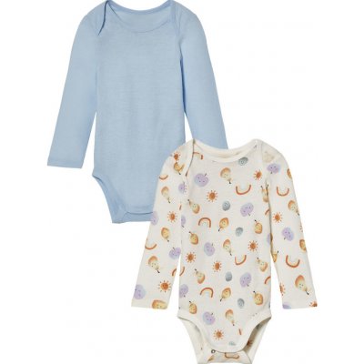 Lupilu Chlapecké body s BIO bavlnou 2 kusy modrá bílá – Zboží Dáma