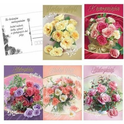 ARGUS Pohlednice k narozeninám,k svátkúm 06150576-c – Zboží Dáma