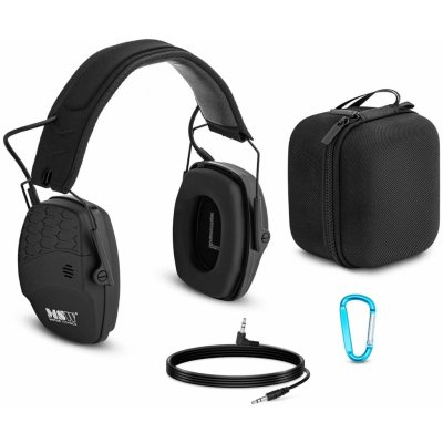 Pracovní sluchátka s Bluetooth - dynamická regulace vnějšího hluku - černá barva – Zboží Mobilmania
