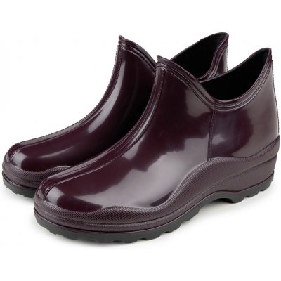 Vlnka dámské nízké holínky s vlněnou stélkou bordó – Sleviste.cz