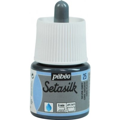 Pébéo Barva na hedvábí Setasilk 45 ml stříbrnošedá 25 – Zboží Dáma