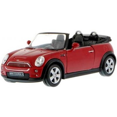 Welly Auto Mini Cooper S cabrio bílá 1:34 – Zboží Mobilmania