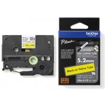 Brother HSE-611E, bužírka žlutá / černá 5,2 mm – Zboží Dáma