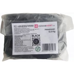 K2 Potahovací hmota na dorty černá 500 g