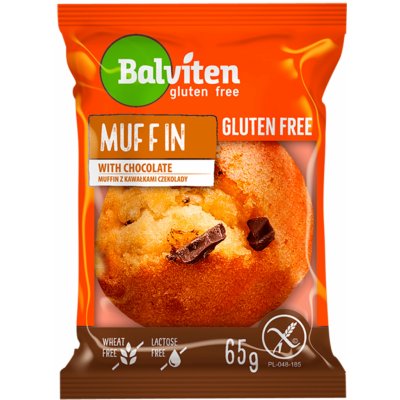Balviten Muffin světlý s kousky čokolády bez lepku 65 g – Sleviste.cz