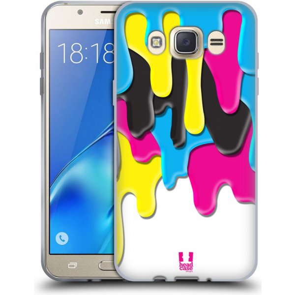 Pouzdro a kryt na mobilní telefon Pouzdro HEAD CASE Samsung Galaxy J7 2016 (J710, J710F) vzor Barevná záplava CMYK