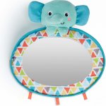 Bright Starts zrcátko zpětné do auta Slon modrý 0m+ – Sleviste.cz