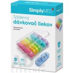 SimplyMED Týdenní dávkovač léků otevírací model 21010 – Zboží Dáma