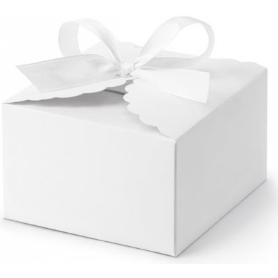 Krabičky na výslužku bílá 8x7.5x4.5cm 10ks – Zboží Živě