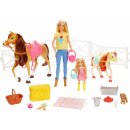 Panenky Barbie Barbie Jezdecká sada s koněm a poníkem