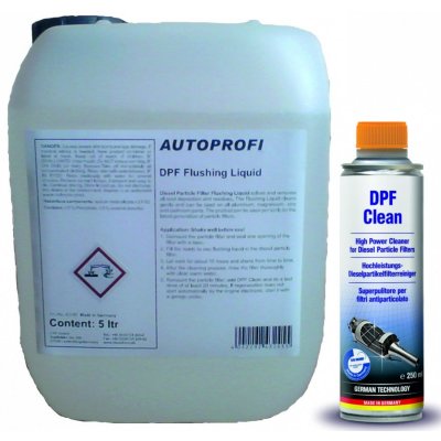 Autoprofi Sada na čištění DPF 5 L kanystr & Čistič DPF 1x5 L + 1x250 ml