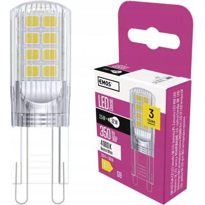 Emos LED žárovka Classic JC G9 2,5 W 32 W 350 lm neutrální bílá – Zboží Živě
