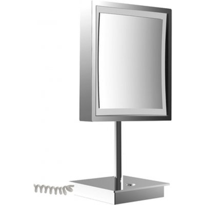 Emco Cosmetic Mirrors Pure 109406015 LED stojící čtvercové LED holící a kosmetické zrcadlo