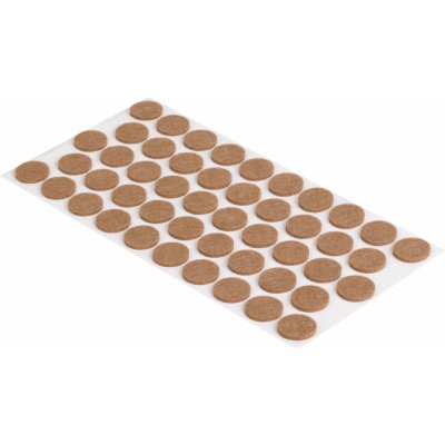 Walteco Filcové podložky, průměr 20mm, samolepící, světle hnědé, 48 ks , 85047 – Sleviste.cz