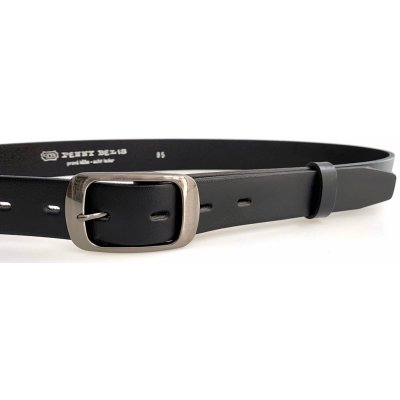 Penny belts dámský kožený opasek 60030-190-63 černý – Sleviste.cz