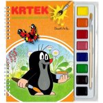 Krtek Omalovánky s vodovými barvami a štětcem Miler Zdeněk – Zboží Dáma