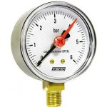 MALGORANI SITEM Manometr (tlakoměr) d100mm 0-6 BAR SPODNÍ vývod 1/2" - voda, vzduch M10006S – Sleviste.cz