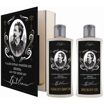 Bohemia Gifts & Cosmetics Gentleman Olivový olej sprchový gel 200 ml + šampon na vlasy 200 ml kniha dárková sada – Hledejceny.cz