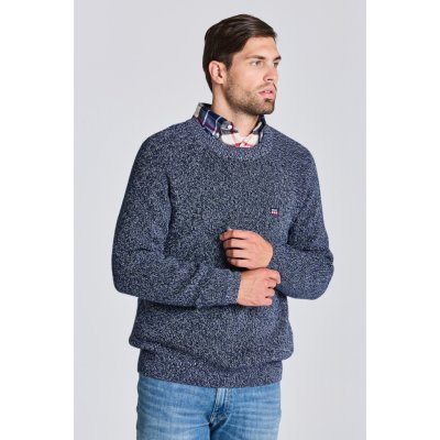 Gant D2. Twisted Cotton C-neck modrá – Zboží Mobilmania