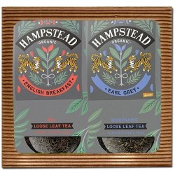 Hampstead Tea BIO Dárkový balíček sypaných černých čajů 2 x 100 g