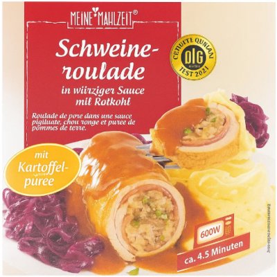 Meine Mahlzeit Vepřová roláda v kořeněné omáčce s bramborovou kaší a červeným zelím 480 g – Hledejceny.cz