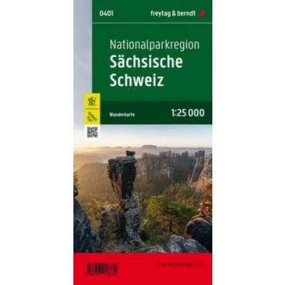 Nationalparkregion Sächsische Schweiz, Wanderkarte 1:25.000, mit Info Guide – Hledejceny.cz