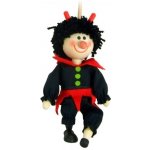 Mašek umělecká výroba Loutka bez nití Čert 20 cm – Zboží Dáma