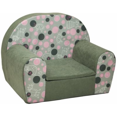 Fimex Dětské křesílko Puntíky šedé – Zboží Dáma