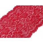 Elastická krajka / vsadka / běhoun šíře 18 cm Varianta: 4 červená tmavá, Balení: 1 m 40169/103526/274071 – Sleviste.cz